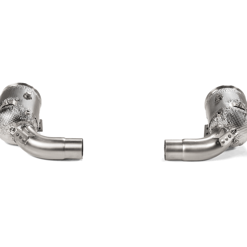 Akrapovič Link Pipe Set w Cat (SS) | 911 Carrera /S/4/4S/GTS/Cabriolet/Targa/Dakar (992)