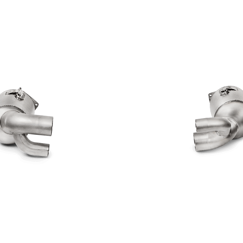 Akrapovič Link Pipe Set w Cat (SS) | 911 Carrera / Cabriolet / Targa /S/4/4S/GTS (991.2)
