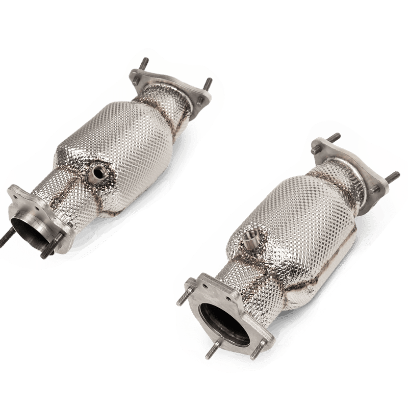 Akrapovič Link Pipe Set w Cat (SS) | Corvette Stingray (C8)