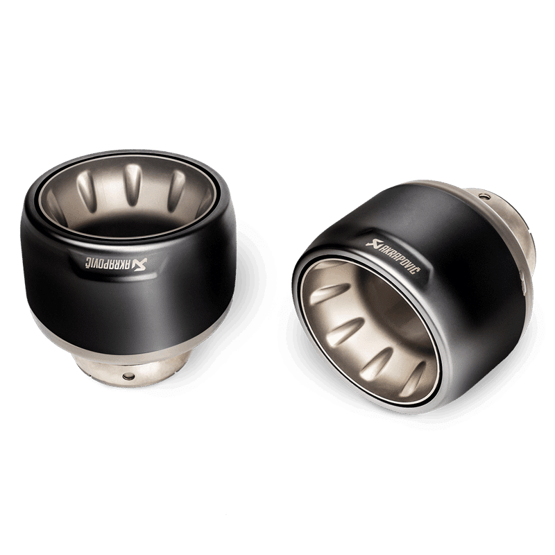 Akrapovič Tail pipe set (Titanium) - Black | 718 Cayman GTS 4.0 / Boxster GTS 4.0 - OPF/GPF