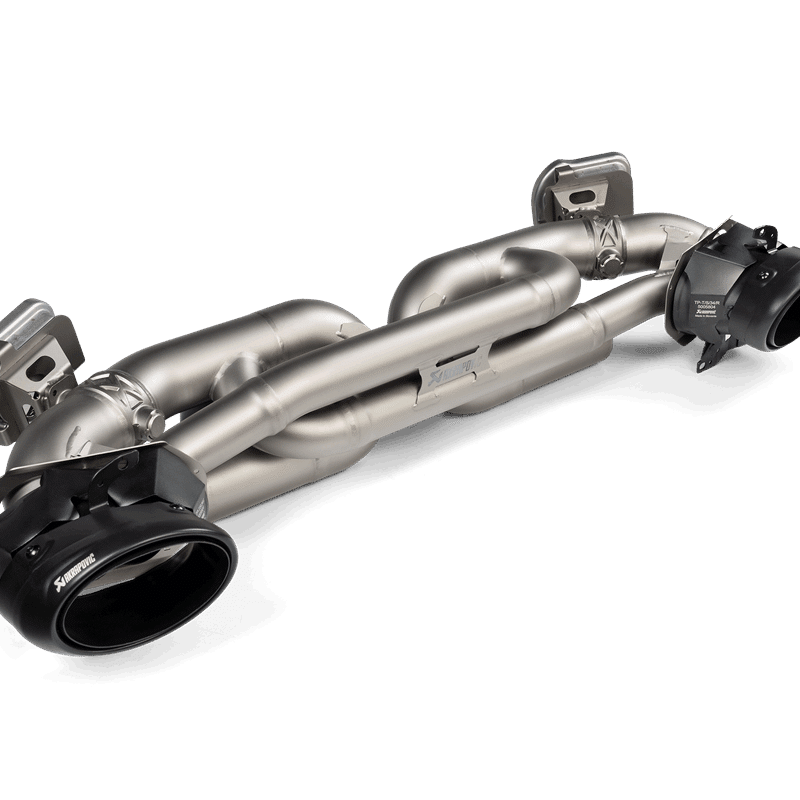 Akrapovič Tail pipe set (Titanium) - Black | 911 Turbo / Turbo S / Cabriolet / Sport Classic (992)